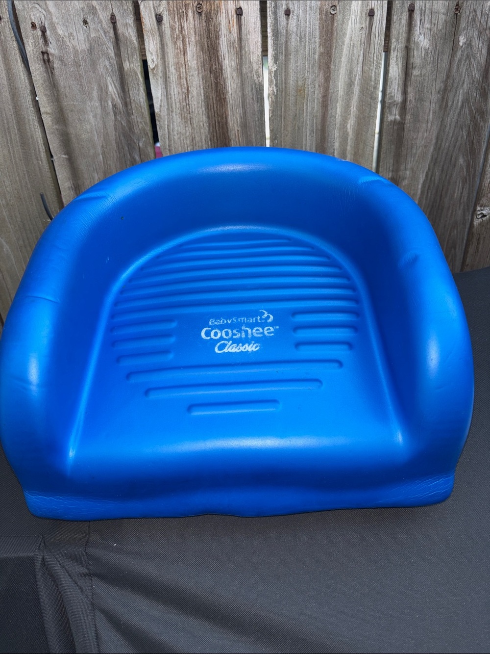 Cooshee Classic Babysmart Foam Booster Seat Blue Lightweight Rare Find